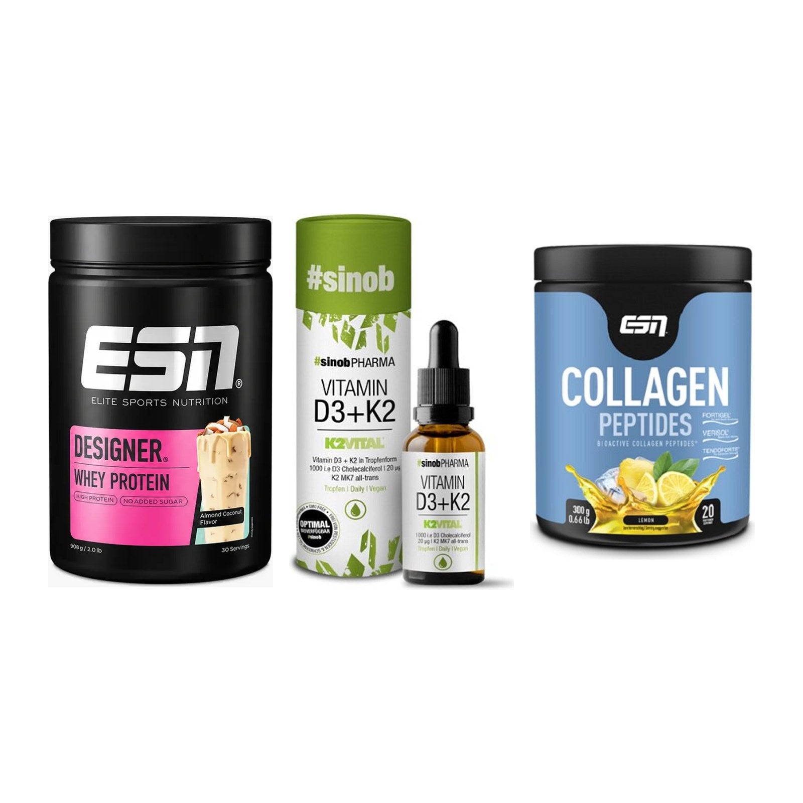 Regenerations-Set: ESN Designer + Sinob Vitamin + ESN Collagen – alle enthaltenen Artikel