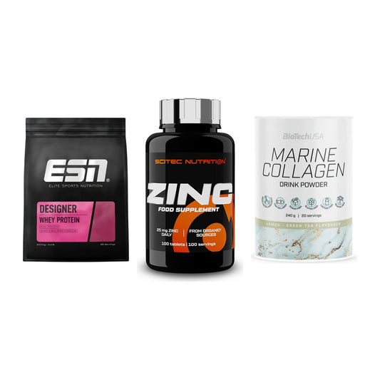 Regenerations-Set: ESN Designer + Scitec Zinc + BioTech Marine – alle enthaltenen Artikel