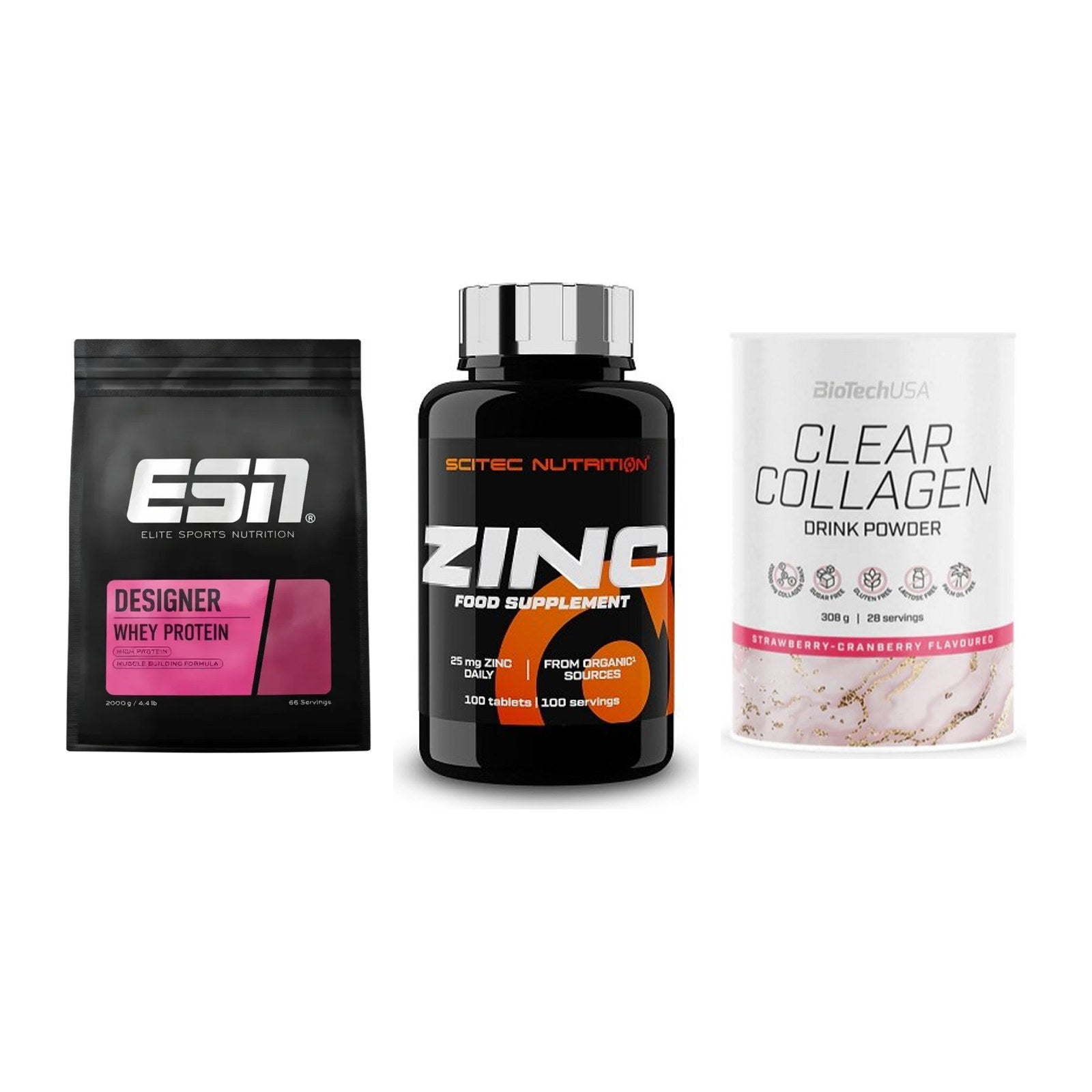 Regenerations-Set: ESN Designer + Scitec Zinc + BioTech Clear – alle enthaltenen Artikel
