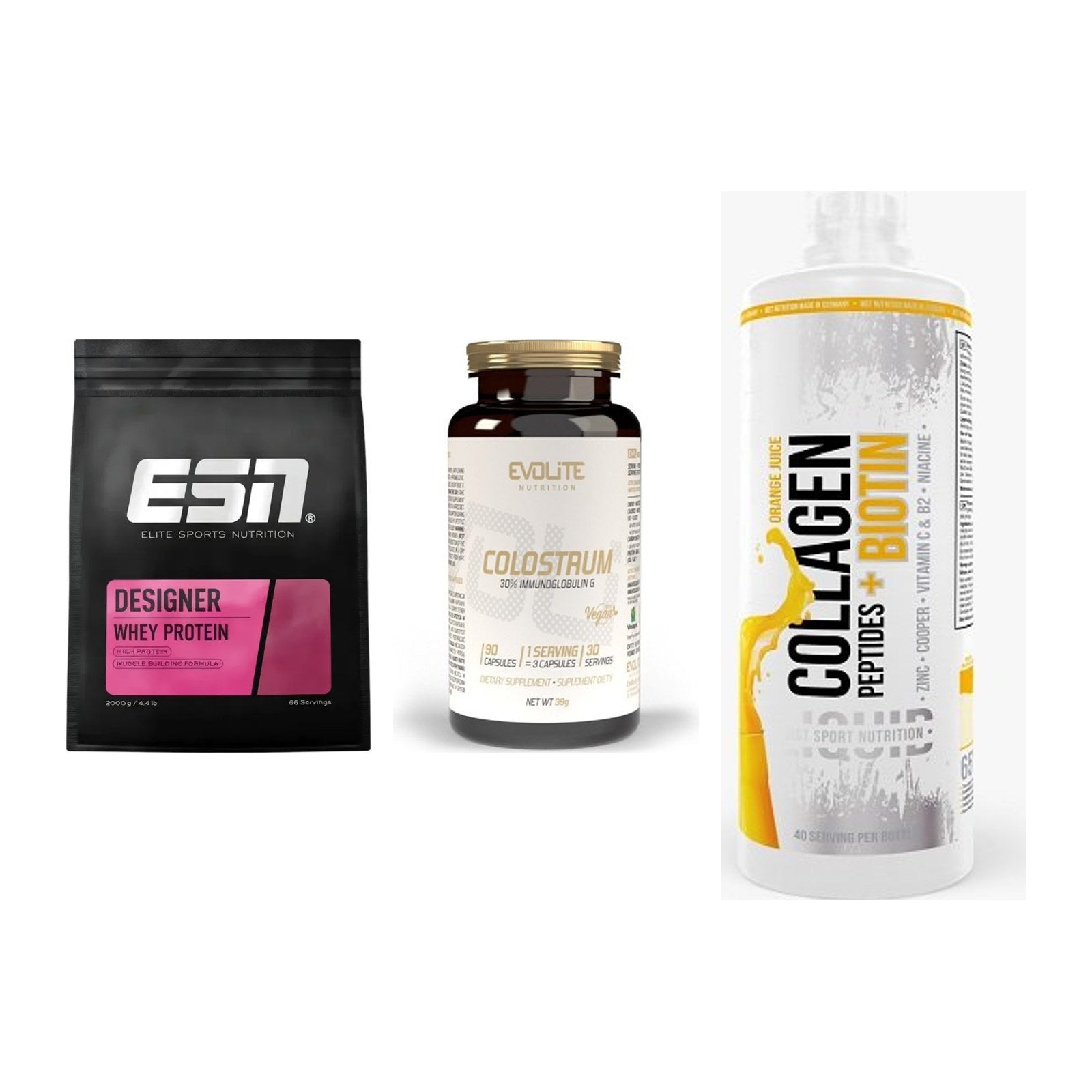 Regenerations-Set: ESN Designer + Evolite Nutriti + MST Collagen – alle enthaltenen Artikel
