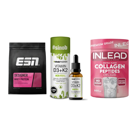 Regenerations-Set: ESN Designer + Sinob Vitamin + INLEAD Collagen – alle enthaltenen Artikel