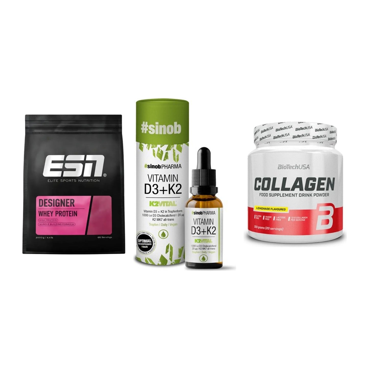 Regenerations-Set: ESN Designer + Sinob Vitamin + BioTech Collage – alle enthaltenen Artikel