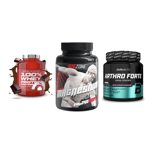 Regenerations-Set: Scitec 100% + Big Zone + BioTech Arthro – alle enthaltenen Artikel