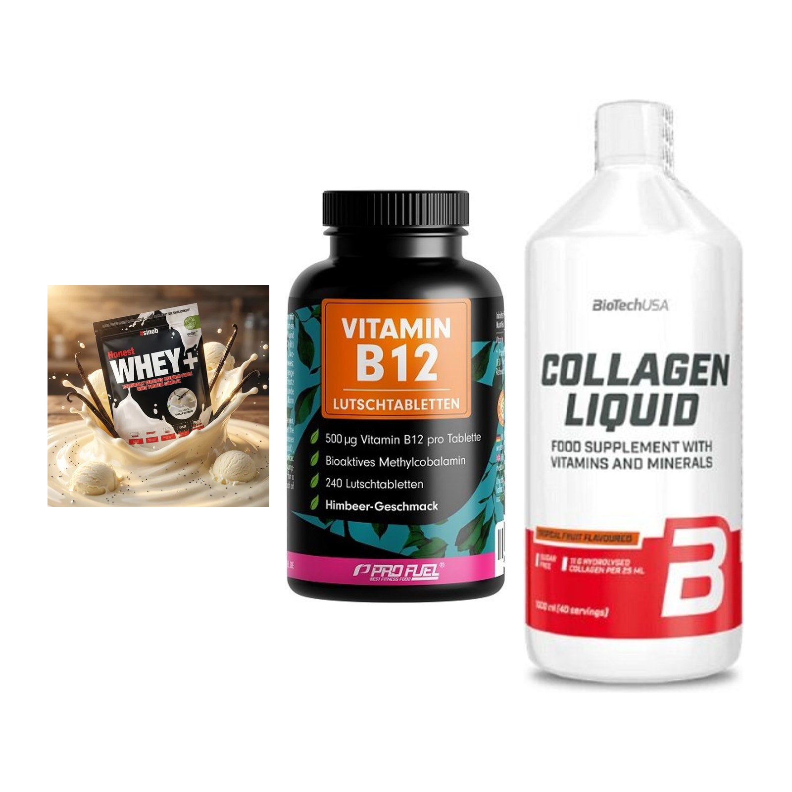 Regenerations-Set: Sinob Honest + ProFuel Vitamin + BioTech Collage – alle enthaltenen Artikel