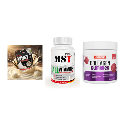 Regenerations-Set: Sinob Honest + MST All Vitamin + Nutrend Collage – alle enthaltenen Artikel