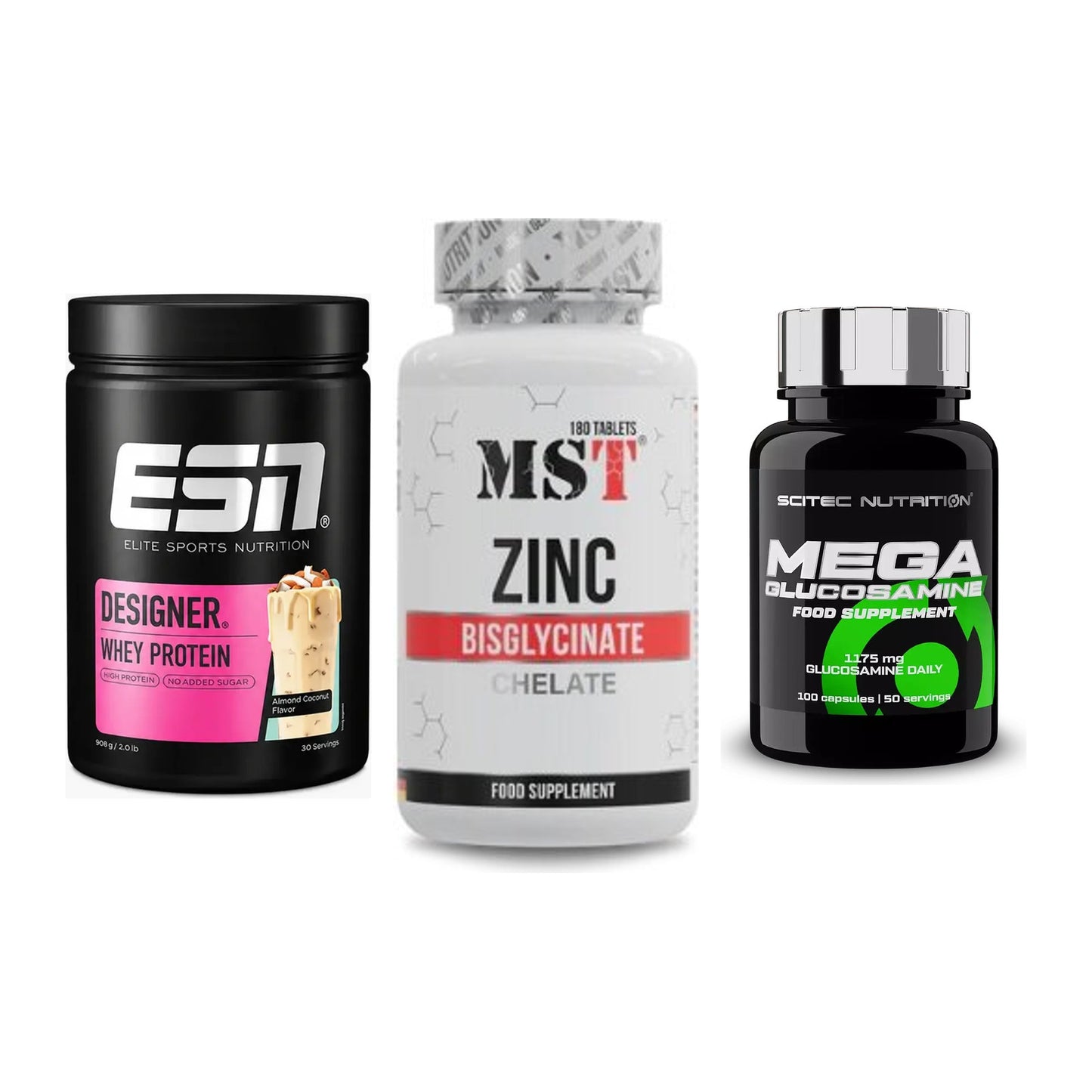 Regenerations-Set: ESN Designer + MST Zinc + Scitec Mega – alle enthaltenen Artikel