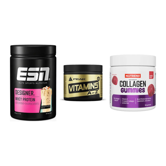 Regenerations-Set: ESN Designer + Peak Vitamin + Nutrend Collage – alle enthaltenen Artikel