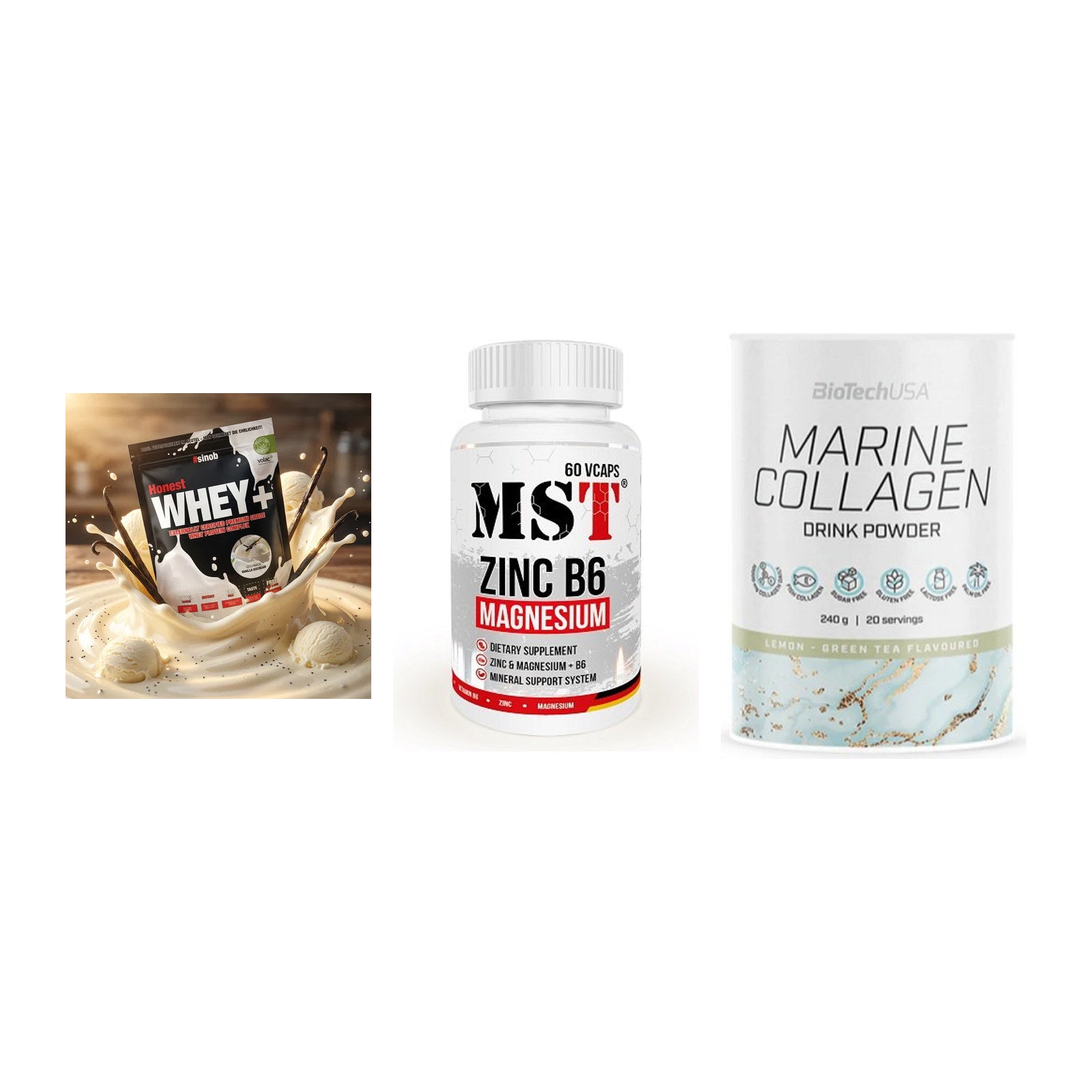 Regenerations-Set: Sinob Honest + MST Zinc + BioTech Marine – alle enthaltenen Artikel