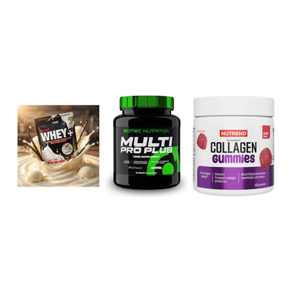 Regenerations-Set: Sinob Honest + Scitec Multi + Nutrend Collage – alle enthaltenen Artikel