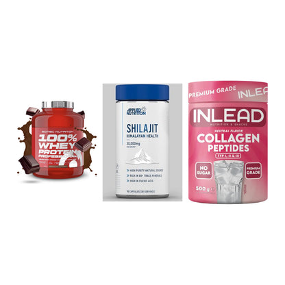 Regenerations-Set: Scitec 100% + Applied Nutriti + INLEAD Collagen – alle enthaltenen Artikel