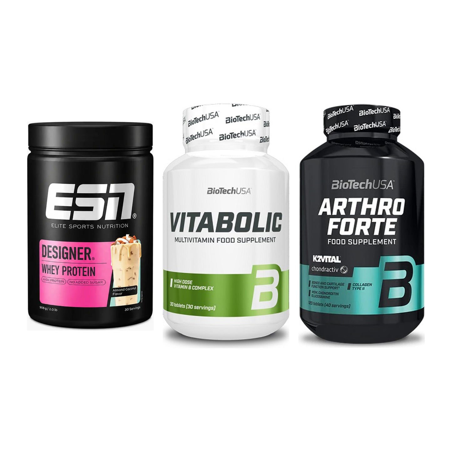 Regenerations-Set: ESN Designer + BioTech Vitabol + BioTech Arthro – alle enthaltenen Artikel
