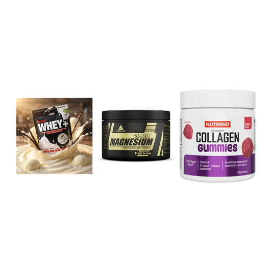 Regenerations-Set: Sinob Honest + Peak Magnesium + Nutrend Collage – alle enthaltenen Artikel