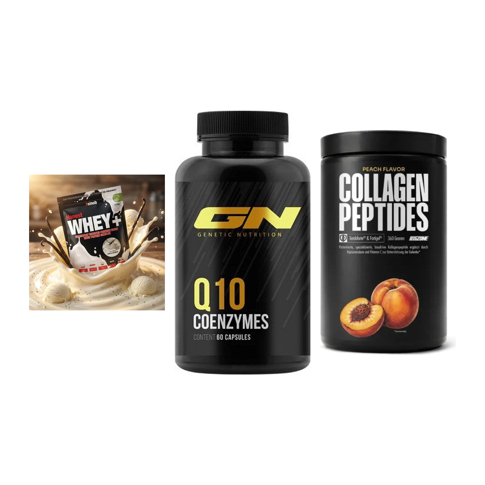 Regenerations-Set: Sinob Honest + GN Q10 Health + Big Zone – alle enthaltenen Artikel