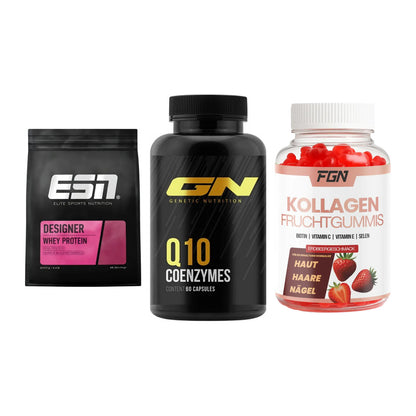 Regenerations-Set: ESN Designer + GN Q10 Health + FGN Kollagen 60 – alle enthaltenen Artikel