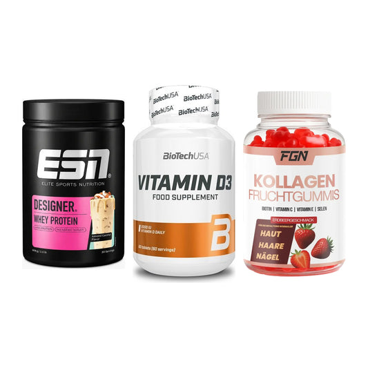 Regenerations-Set: ESN Designer + BioTech Vitamin + FGN Kollagen 60 – alle enthaltenen Artikel