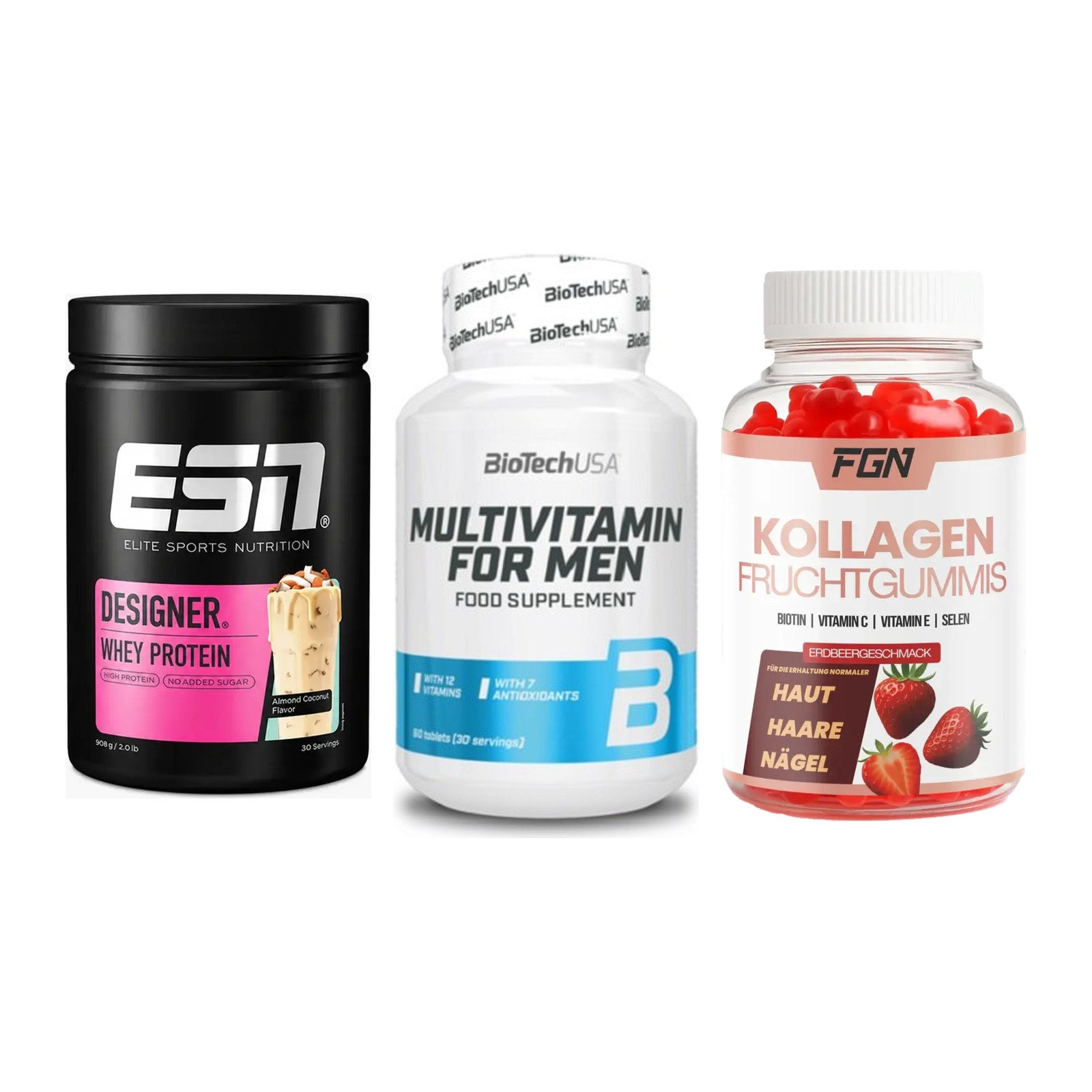 Regenerations-Set: ESN Designer + BioTech Multivi + FGN Kollagen 60 – alle enthaltenen Artikel