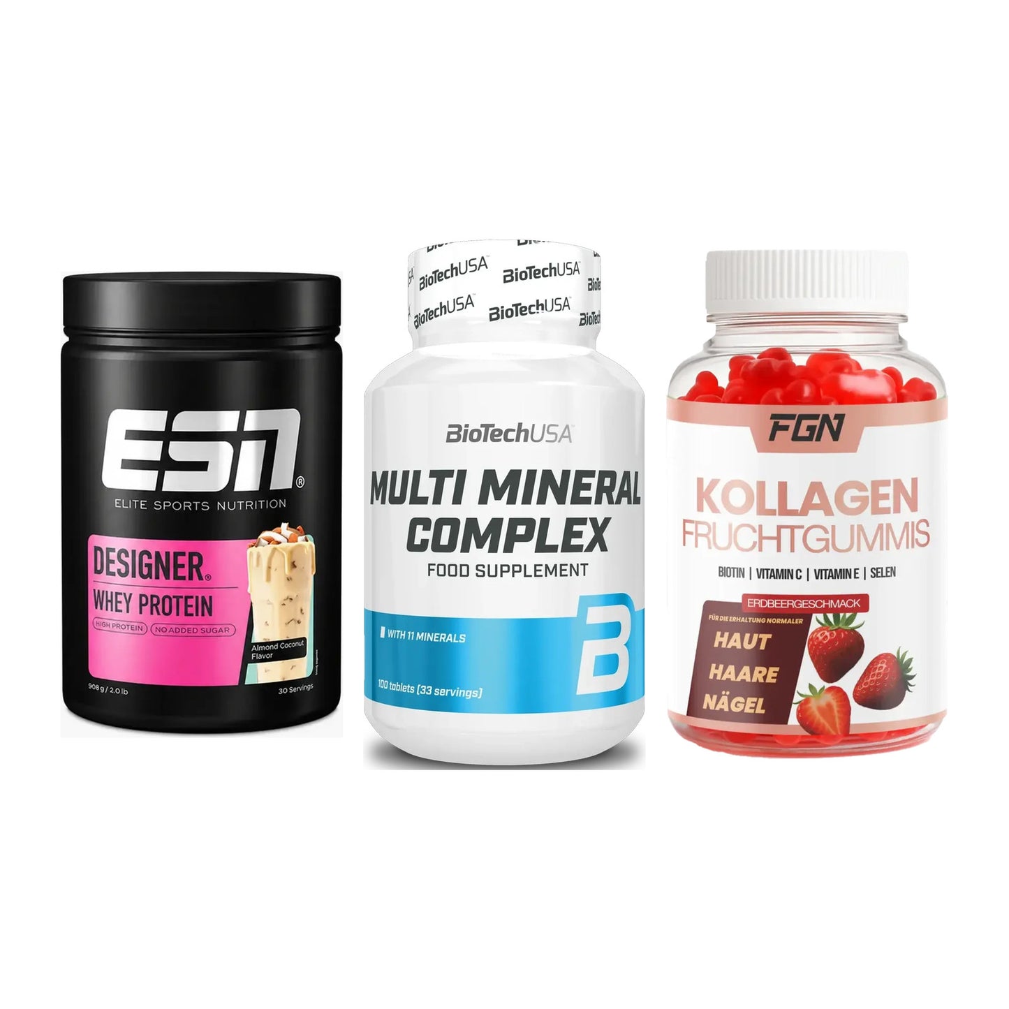 Regenerations-Set: ESN Designer + BioTech Multi + FGN Kollagen 60 – alle enthaltenen Artikel