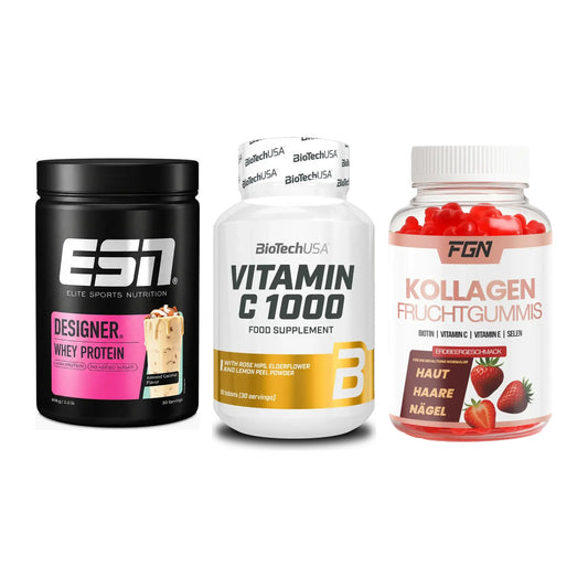 Regenerations-Set: ESN Designer + BioTech Vitamin + FGN Kollagen 60 – alle enthaltenen Artikel