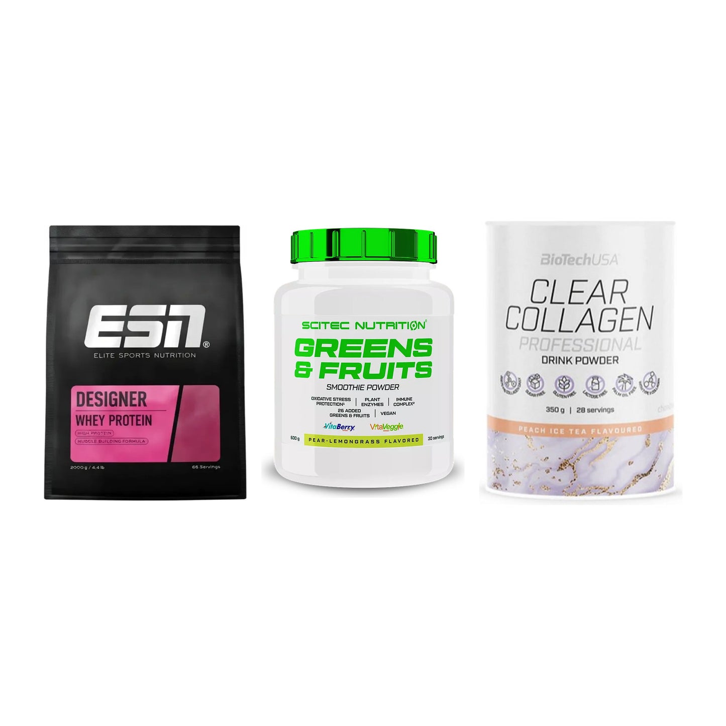 Regenerations-Set: ESN Designer + Scitec Greens + BioTech Clear – alle enthaltenen Artikel
