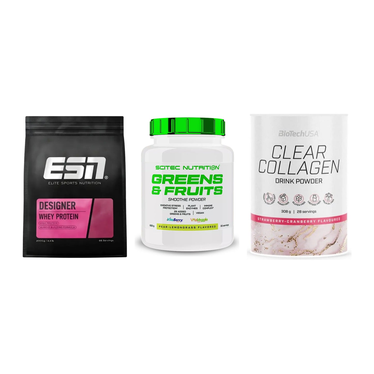 Regenerations-Set: ESN Designer + Scitec Greens + BioTech Clear – alle enthaltenen Artikel