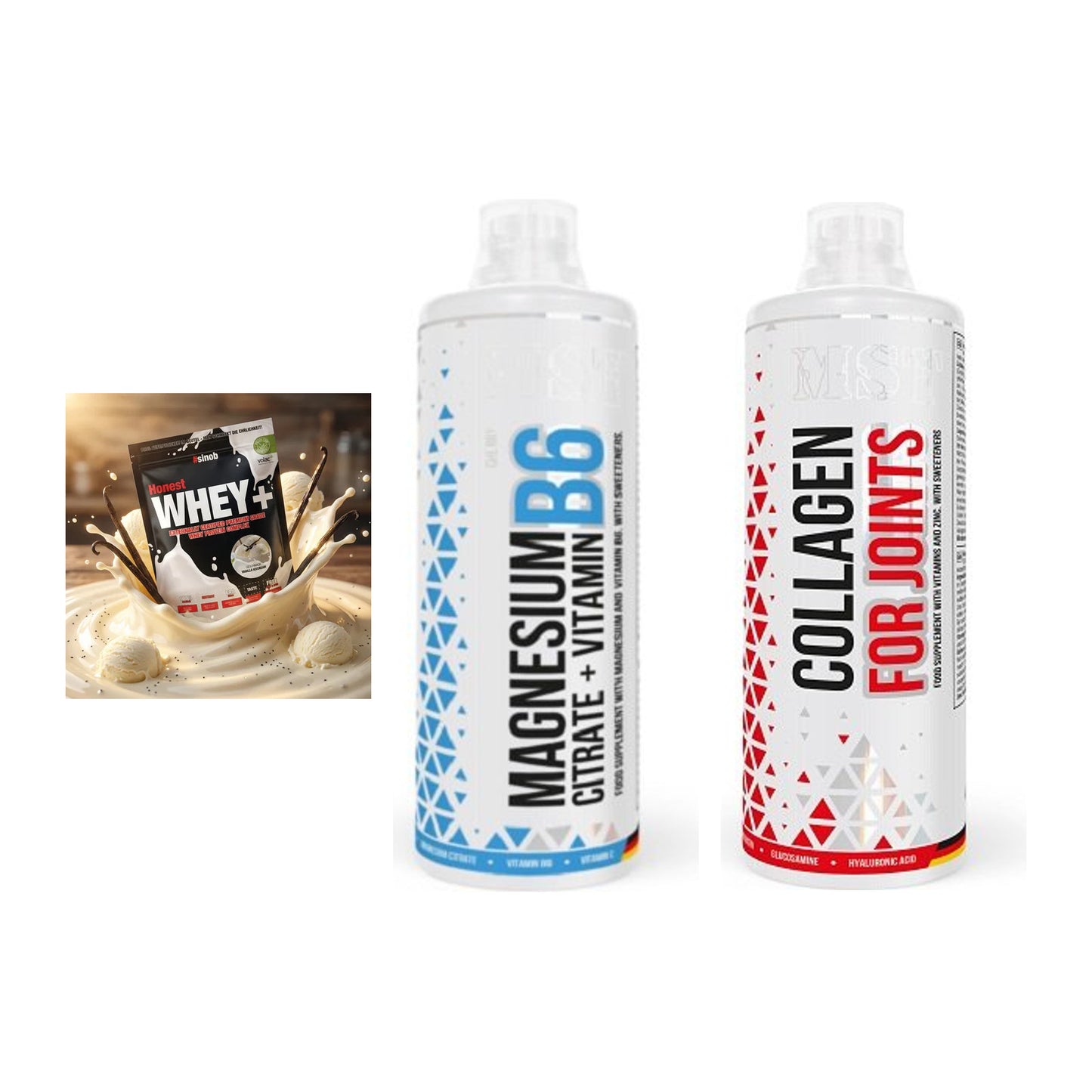 Regenerations-Set: Sinob Honest + MST Magnesium + MST Collagen – alle enthaltenen Artikel