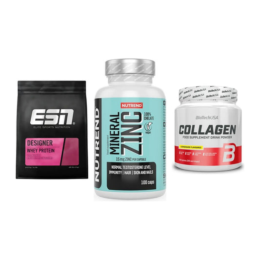 Regenerations-Set: ESN Designer + Nutrend Zinc + BioTech Collage – alle enthaltenen Artikel