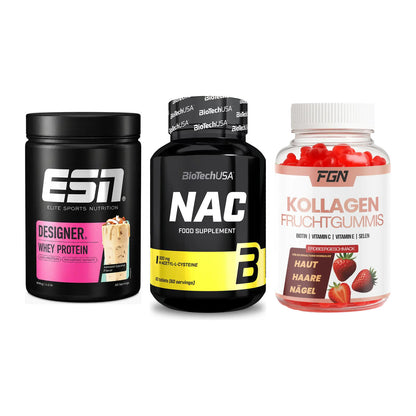 Regenerations-Set: ESN Designer + BioTech NAC + FGN Kollagen 60 – alle enthaltenen Artikel