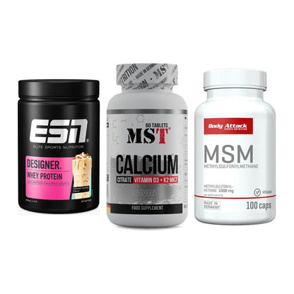 Regenerations-Set: ESN Designer + MST Calcium + Body Attack MSM – alle enthaltenen Artikel