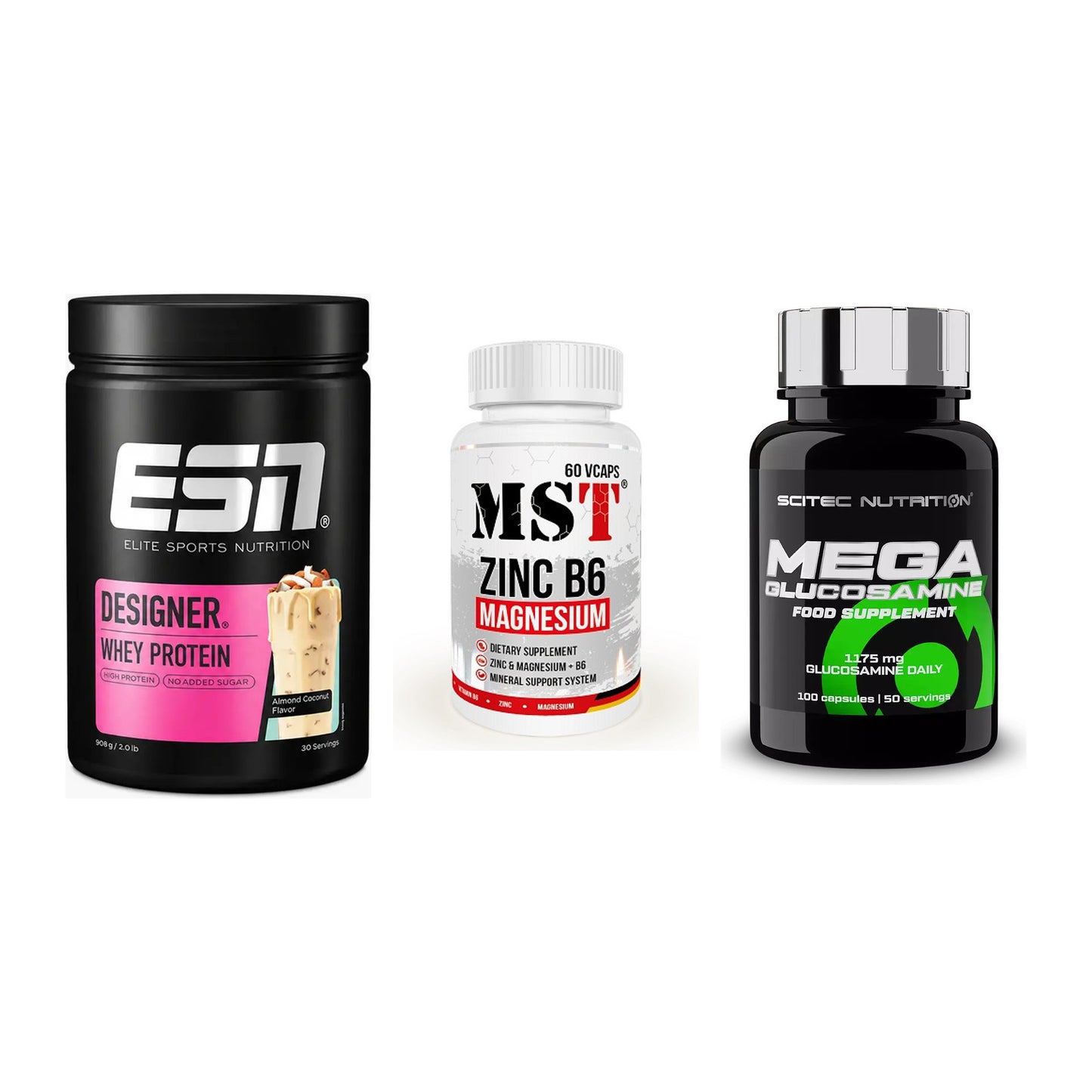 Regenerations-Set: ESN Designer + MST Zinc + Scitec Mega – alle enthaltenen Artikel