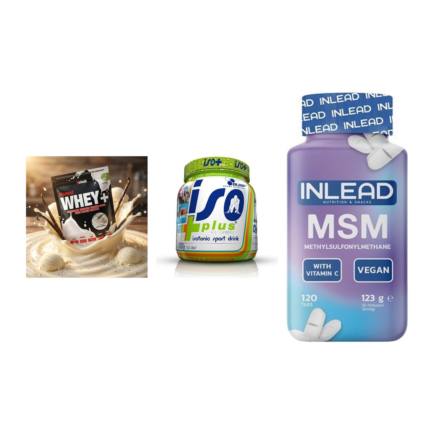 Regenerations-Set: Sinob Honest + Olimp Iso Plus + INLEAD MSM – alle enthaltenen Artikel