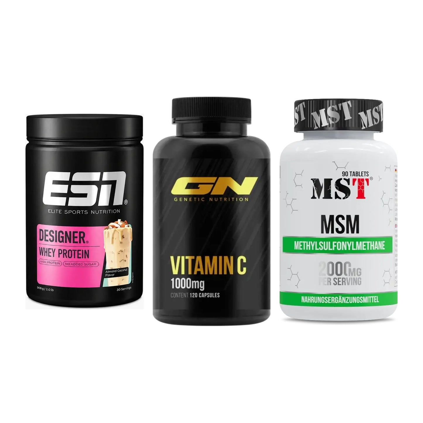 Regenerations-Set: ESN Designer + GN Vitamin C + MST MSM 2000 / – alle enthaltenen Artikel