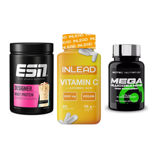 Regenerations-Set: ESN Designer + INLEAD Vitamin + Scitec Mega – alle enthaltenen Artikel