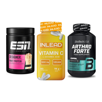 Regenerations-Set: ESN Designer + INLEAD Vitamin + BioTech Arthro – alle enthaltenen Artikel