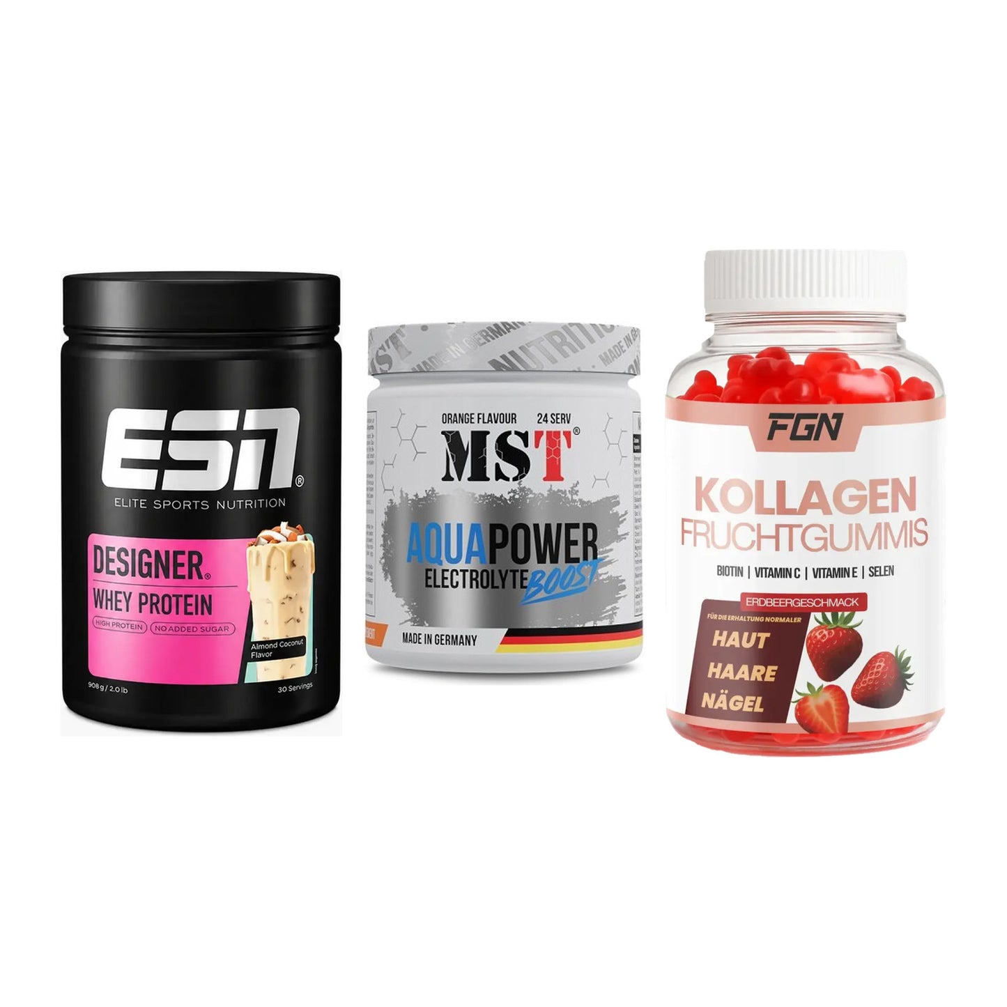 Regenerations-Set: ESN Designer + MST Aqua Power + FGN Kollagen 60 – alle enthaltenen Artikel