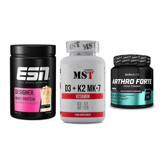Regenerations-Set: ESN Designer + MST Vitamin D3 + BioTech Arthro – alle enthaltenen Artikel