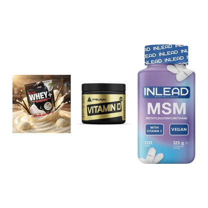 Regenerations-Set: Sinob Honest + Peak Vitamin D + INLEAD MSM – alle enthaltenen Artikel
