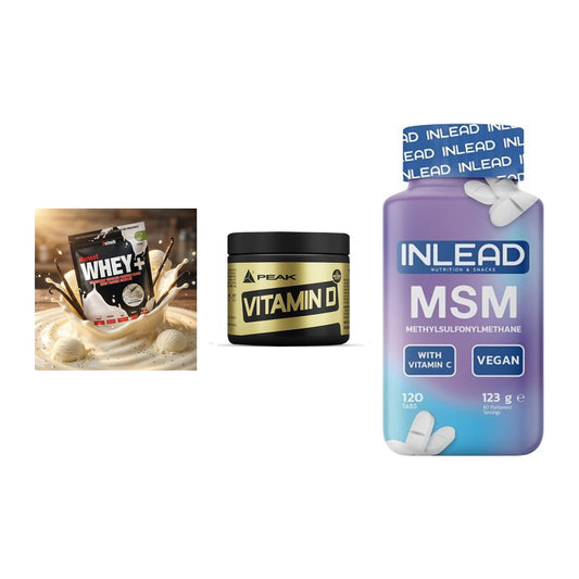 Regenerations-Set: Sinob Honest + Peak Vitamin D + INLEAD MSM – alle enthaltenen Artikel