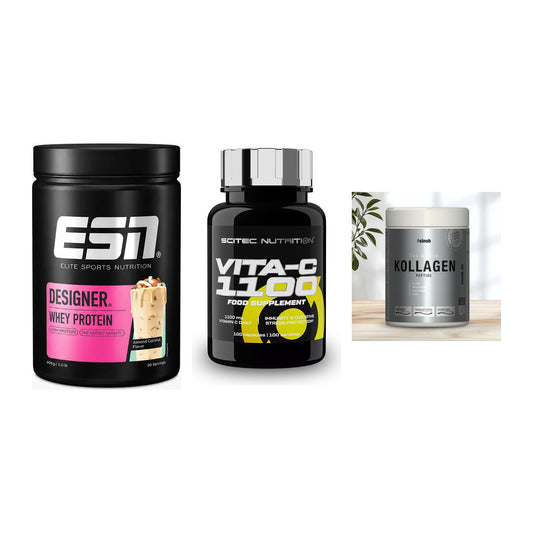 Regenerations-Set: ESN Designer + Scitec Vitamin + Sinob Kollagen – alle enthaltenen Artikel