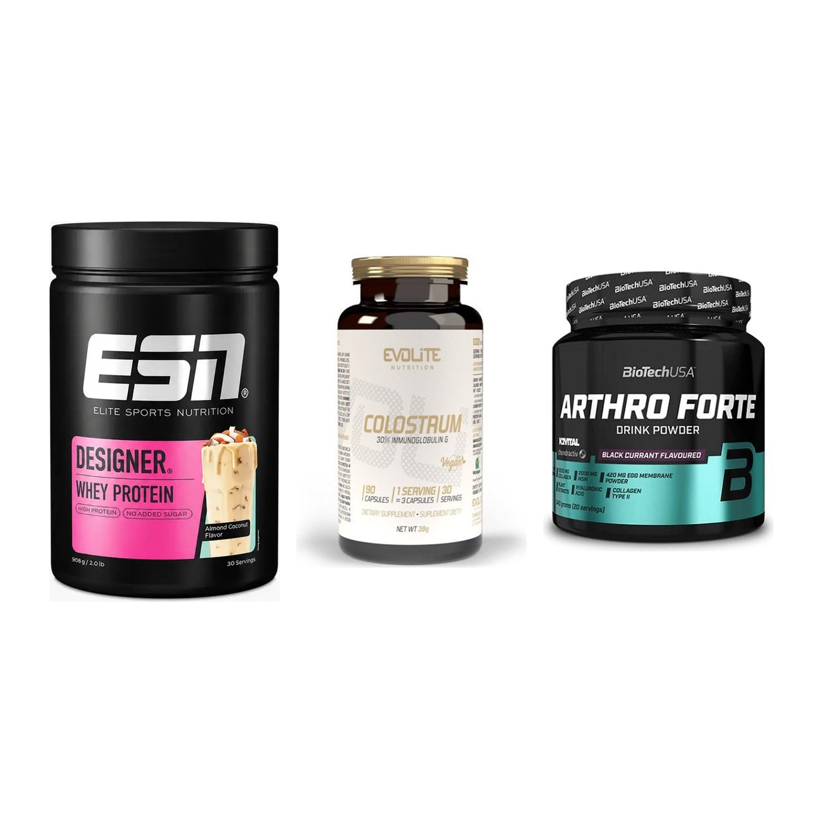 Regenerations-Set: ESN Designer + Evolite Nutriti + BioTech Arthro – alle enthaltenen Artikel