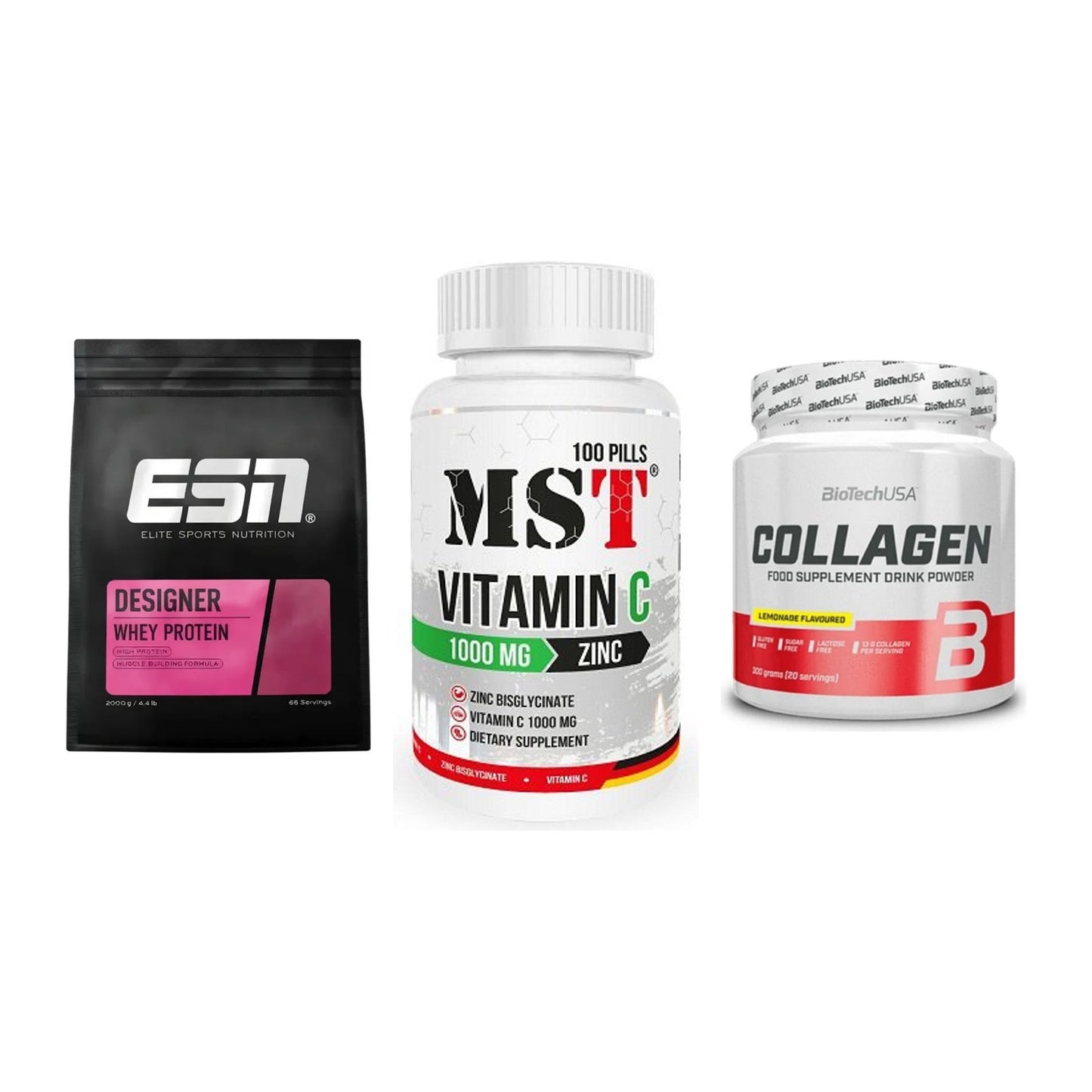Regenerations-Set: ESN Designer + MST Vitamin C + BioTech Collage – alle enthaltenen Artikel