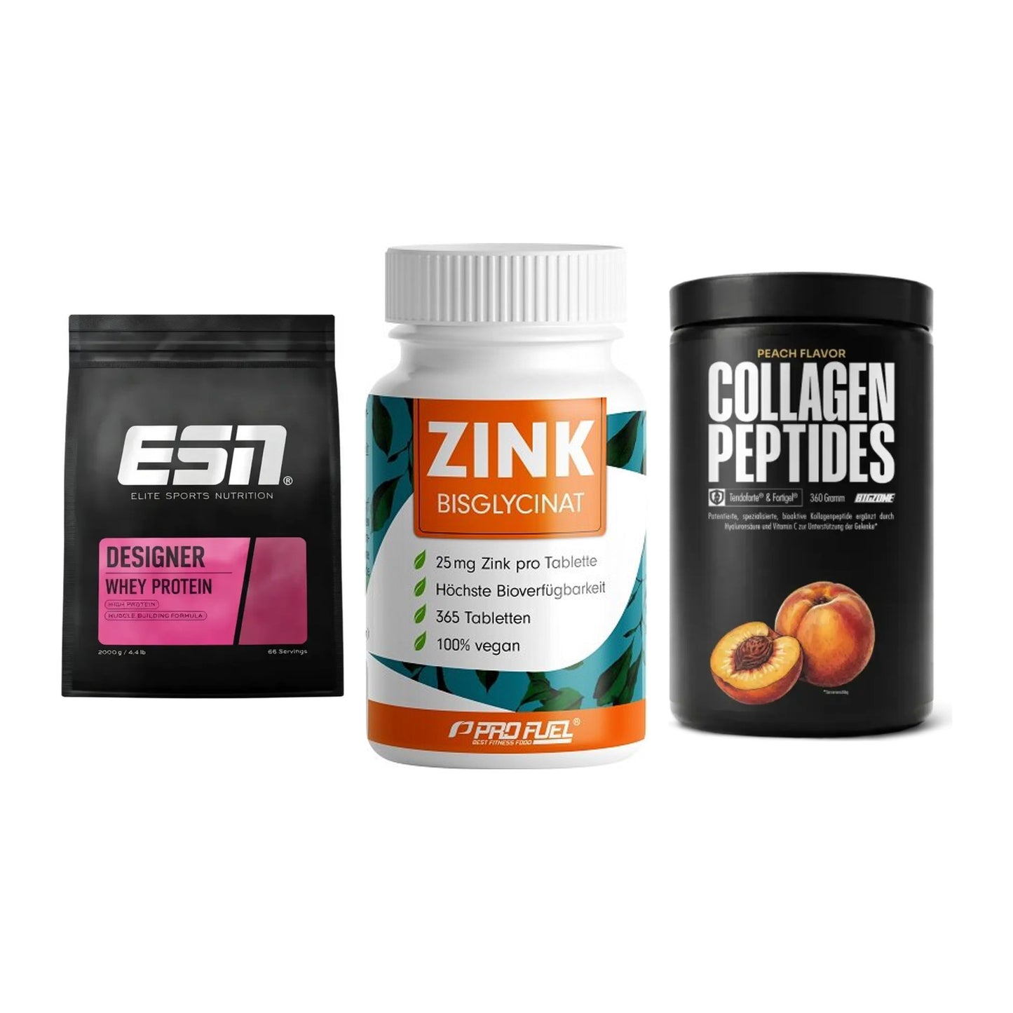 Regenerations-Set: ESN Designer + ProFuel Zink + Big Zone – alle enthaltenen Artikel