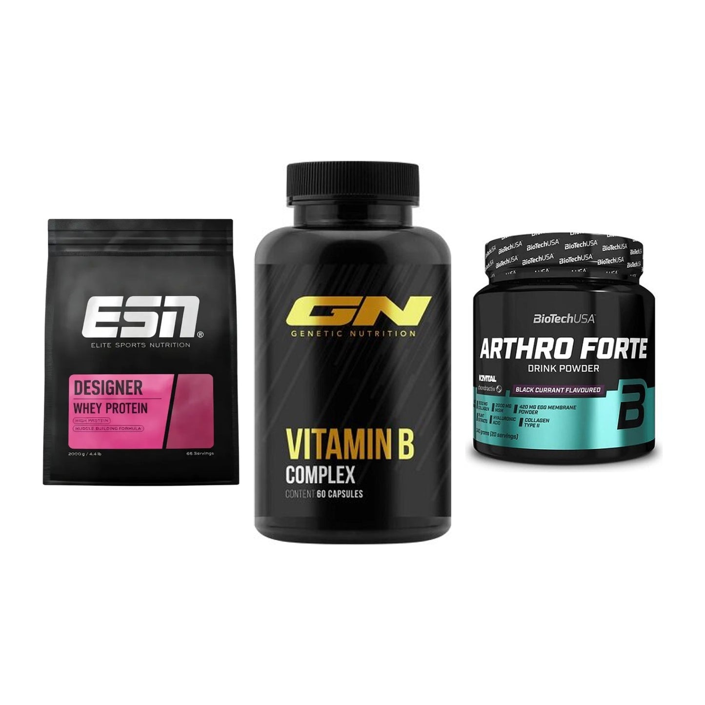 Regenerations-Set: ESN Designer + GN Vitamin + BioTech Arthro – alle enthaltenen Artikel