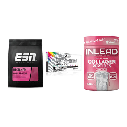 Regenerations-Set: ESN Designer + Olimp Vita-Min + INLEAD Collagen – alle enthaltenen Artikel