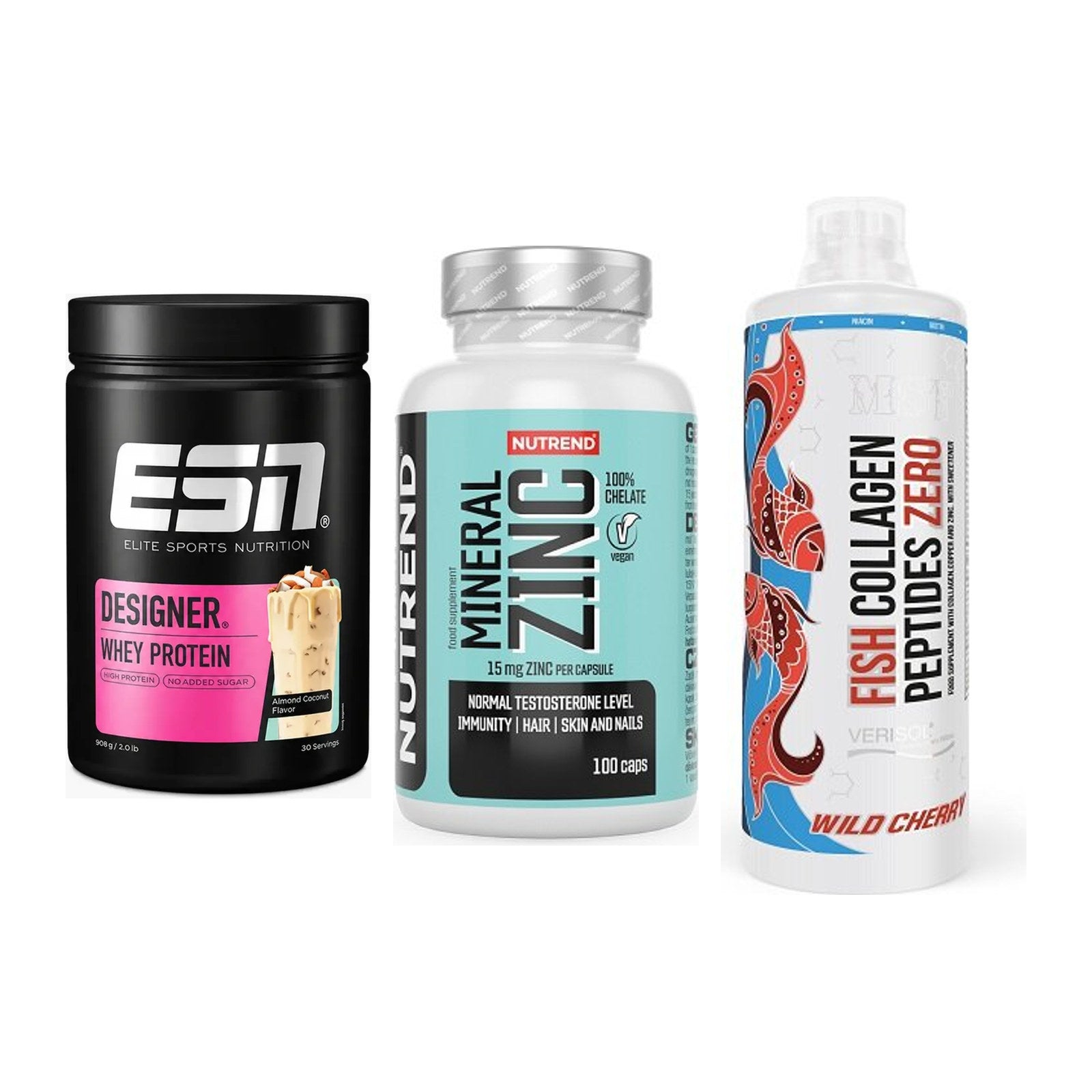 Regenerations-Set: ESN Designer + Nutrend Zinc + MST Fish – alle enthaltenen Artikel