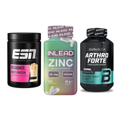 Regenerations-Set: ESN Designer + INLEAD Zink + BioTech Arthro – alle enthaltenen Artikel
