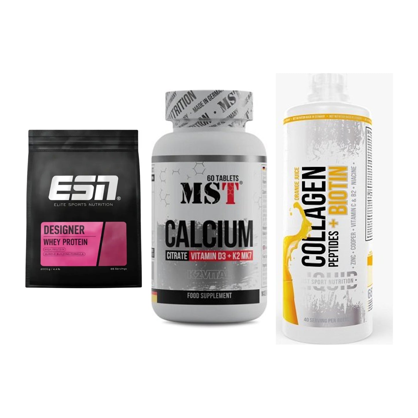 Regenerations-Set: ESN Designer + MST Calcium + MST Collagen – alle enthaltenen Artikel