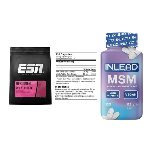 Regenerations-Set: ESN Designer + GN Zinc Citrate + INLEAD MSM – alle enthaltenen Artikel