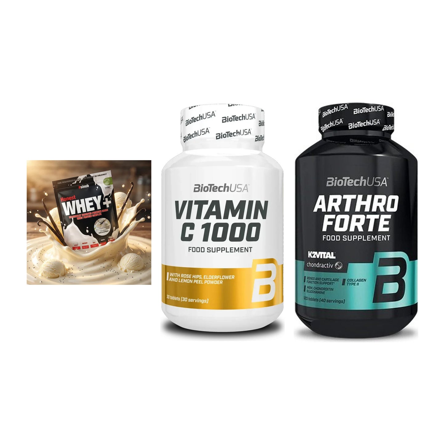 Regenerations-Set: Sinob Honest + BioTech Vitamin + BioTech Arthro – alle enthaltenen Artikel