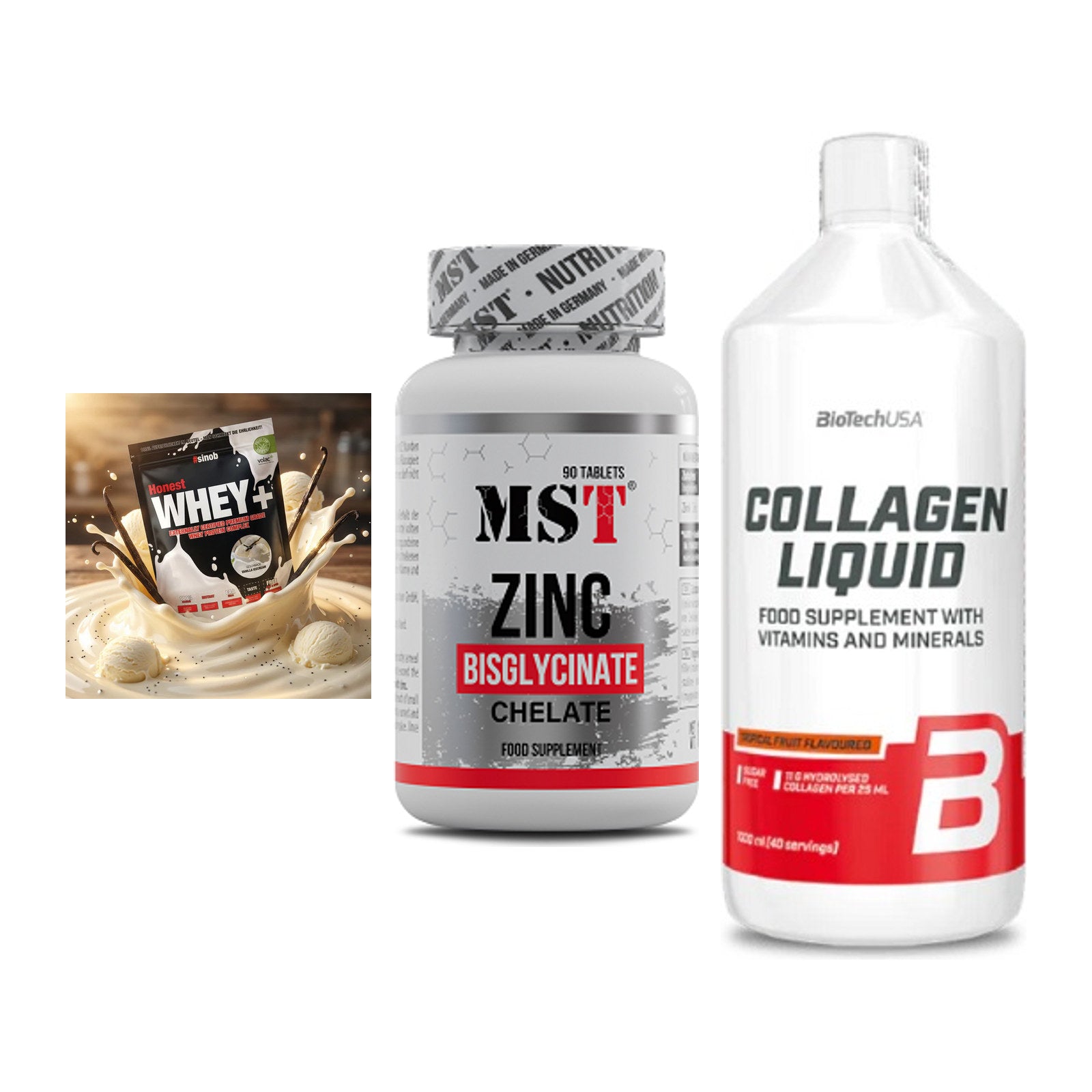 Regenerations-Set: Sinob Honest + MST Zinc + BioTech Collage – alle enthaltenen Artikel