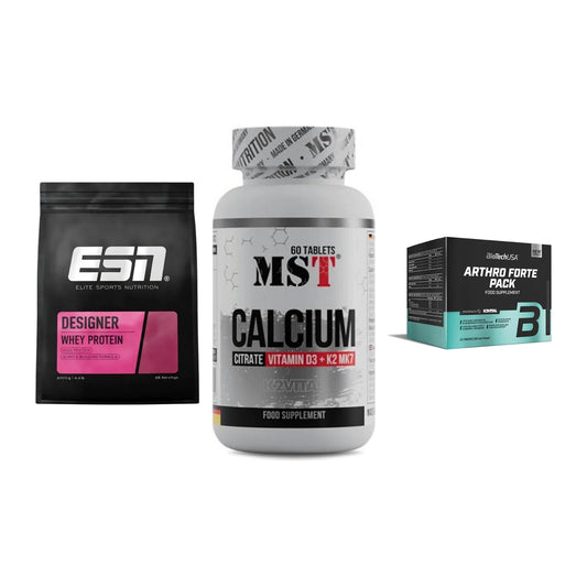 Regenerations-Set: ESN Designer + MST Calcium + BioTech Arthro – alle enthaltenen Artikel
